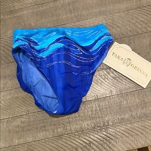 Tara Grinna Blue Wave High-Waist Swim Bottom